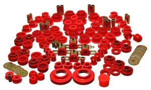 Jeep Wrangler Bushing Kit - Energy Suspension - Hyper-Flex Master - Red - `97-`06